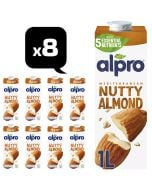Alpro Almond Long Life Dairy Free Drink Case - 8 x 1 Litre