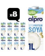 Alpro Soya milk case of 8 x 1lt