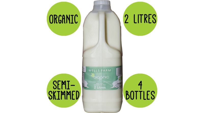 Organic Semi Skimmed Milk 4 X 2 Litre