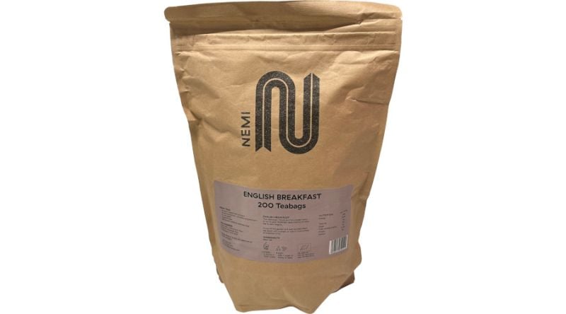 Organic English Breakfast Nemi Tea Bulk Pack 200 Bags