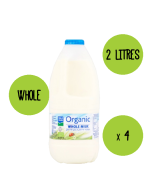 Organic Whole Milk 4 X 2LTR