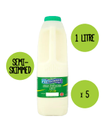 Semi Skimmed Milk 5 x 1 Litre 