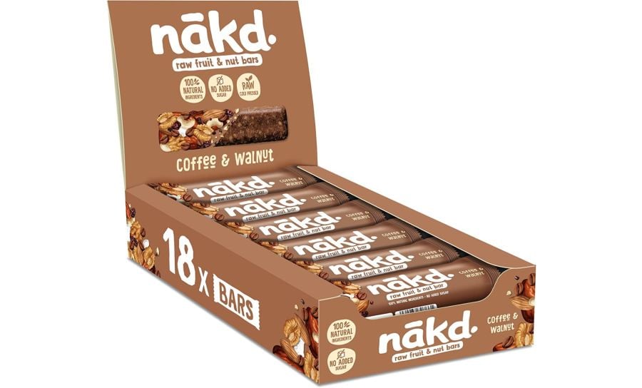 Nakd Coffee & Walnut Fruiit & Nut Bars Box - 18 Per Box