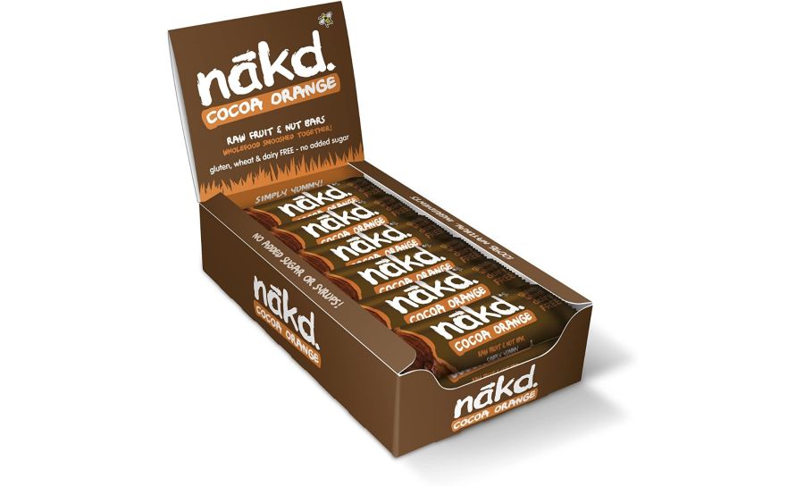 Nakd Cocoa Orange Fruit & Nut Bars Box - 18 Per Box