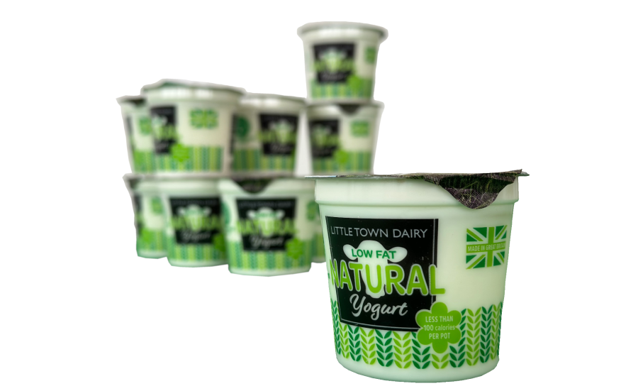 Little Town Yoghurt Pots Natural Low Fat  (12x125g)