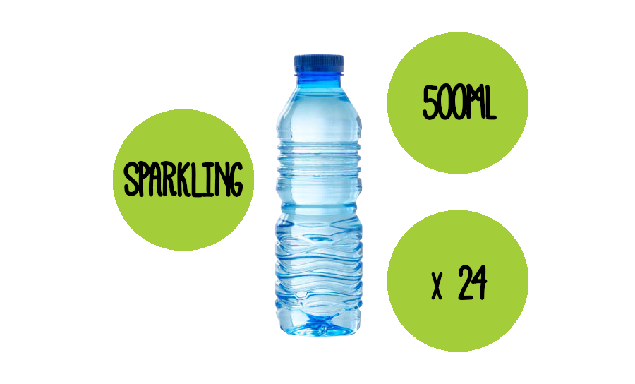 Sparkling Water Plastic Bottles 500ml x 24