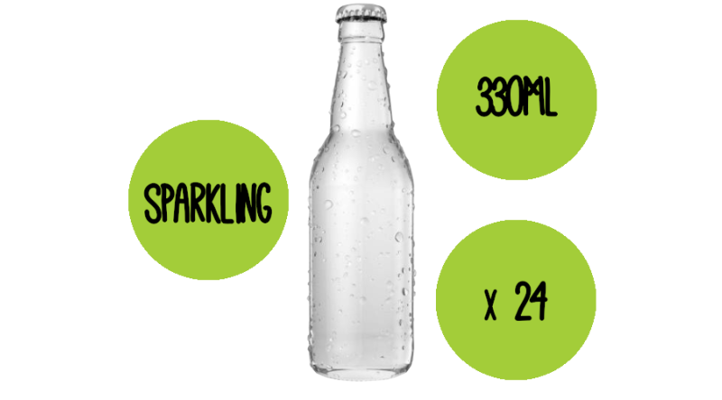 Spring Sparkling Water Glass (24 x 330ml)