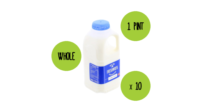 Whole Milk 10 x 1 Pint